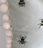 Sophie Allport Bees  Cushion Cover with  Pom Poms - Image 5