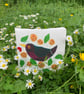 The Singing Blackbird -  Freestyle embroidered artwork - Image 1