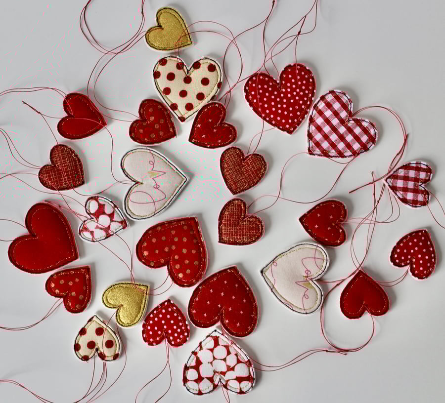 Special Order for Philippa - Heart Collection - Hanging Decorations