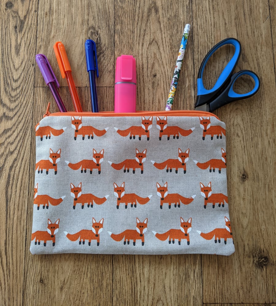 Fox Pencil Case Pouch