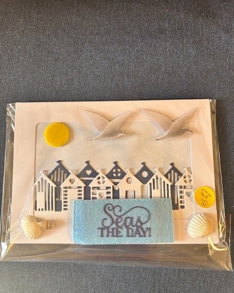 Hand made 'seas the day' greetings card