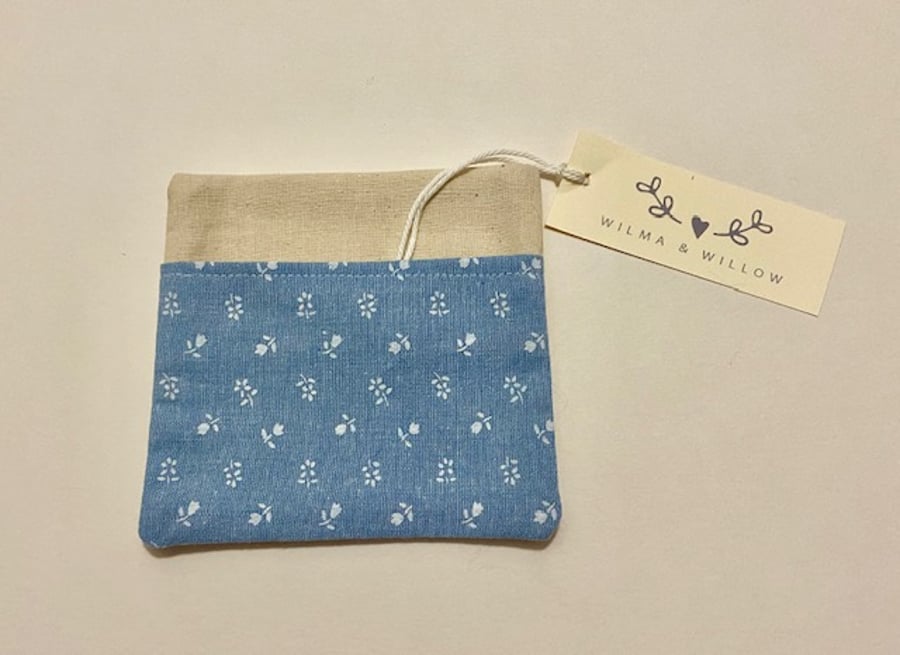 Washable face mask bag- pouch- storage