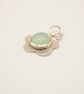 Chrysoprase Daisy Sterling Silver Pendant Handmade   - Image 3