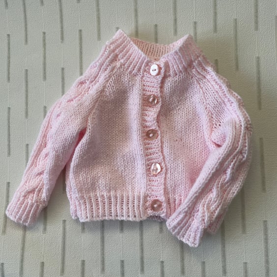 Baby cardigan with a touch of sparkle