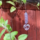 Heart sun catcher, hanging decoration,