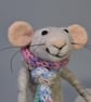 Needle Felted Cosy Grey Mouse - Woollen Decoration  - Image 4