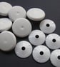 10 Nylon Cover Button Blanks Size 32 22mm - Image 1