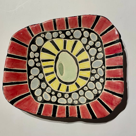 Colourful Handmade Ceramic Dish