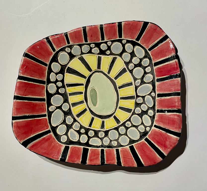 Colourful Handmade Ceramic Dish