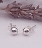 Classic & simple Sterling Silver Stud Earrings  - Image 1