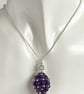 Crystal Blue Egg Sterling Silver Pendant, with an 18 Inch Chain - Image 9