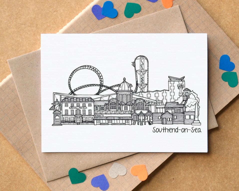 Southend-on-Sea Skyline Greetings Card
