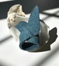 Upcycled Leather Hugging Bird Ring & Mantra Pouch - Image 3