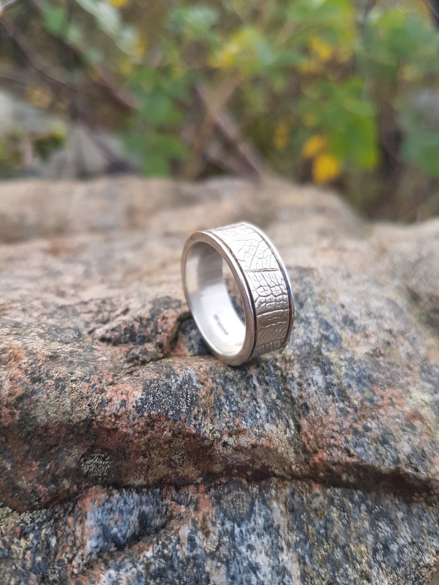 Leaf Print Ring Size T
