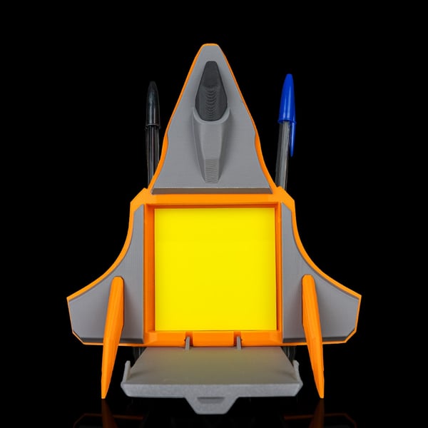 Jet Fighter – 3D Printed Pen and Sticky Note Desk Organiser