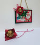 Santa's Missing Button, Replacement button ornament, Christmas decoration