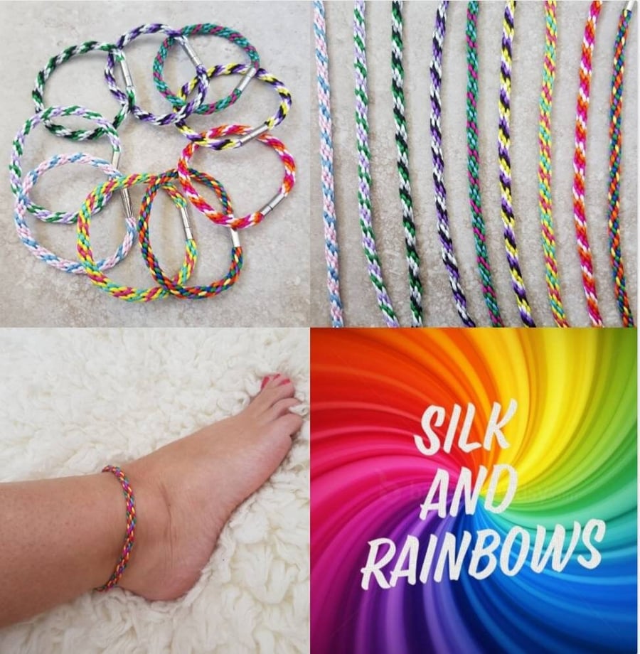 LGBTQIA Ankle Bracelets, Discreet Pride Anklets, LGBT
