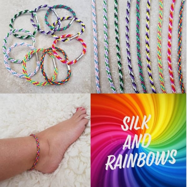 LGBTQIA Ankle Bracelets, Discreet Pride Anklets, LGBT