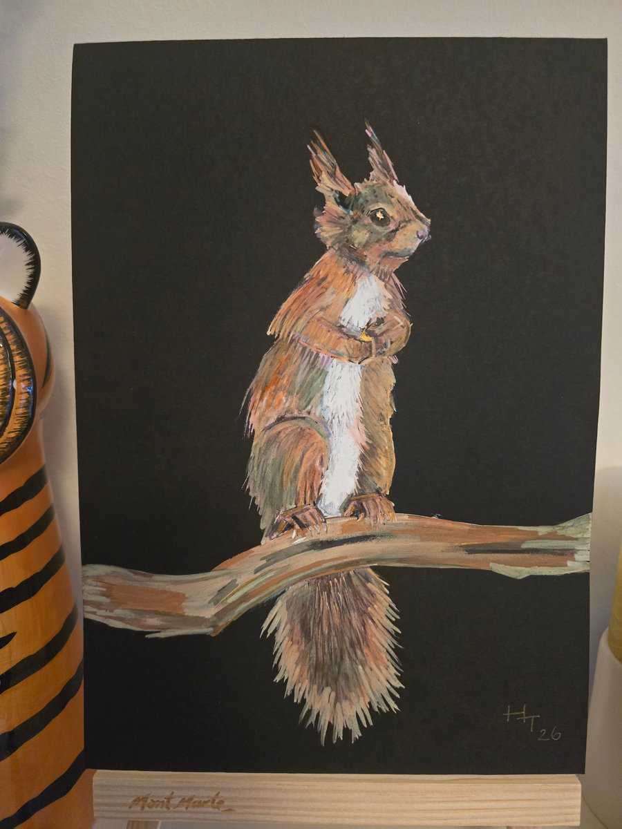 Sir scampers a lot - A4 painting 