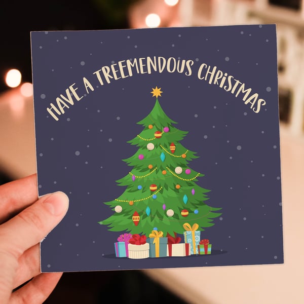 Christmas card: Treemendous