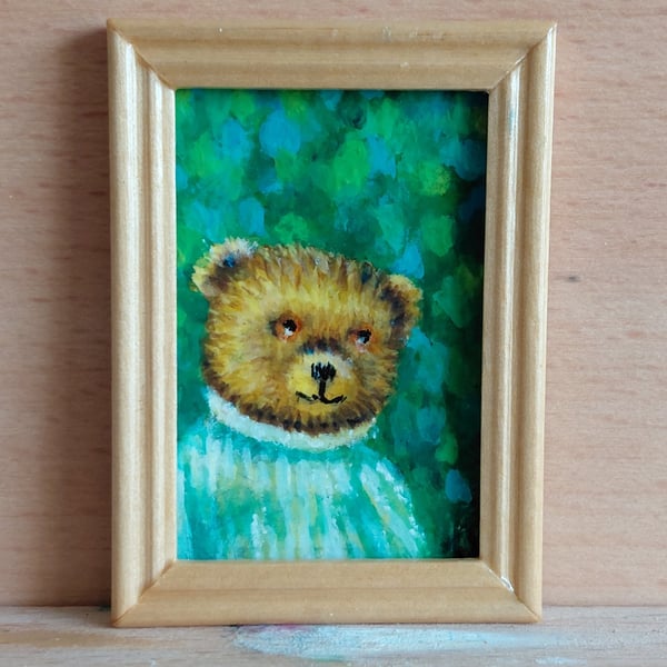 Reserved commission Miniature Oil Painting 