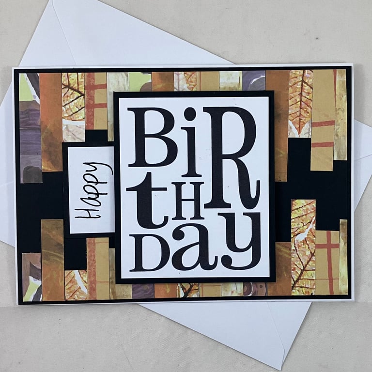 Autumn colours Birthday card