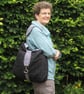 Reversible Black and White Hobo Bag - Image 3