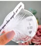 Mum and Dad Memorial Round Feather Bauble, In Memory of Parents, Round Glass Chr - Image 10