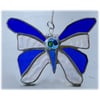 Birthstone Butterfly Suncatcher Stained Glass Sapphire September 047