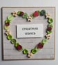 Button Heart Christmas Wishes Card 5' x 5'  - Image 3