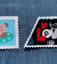 Fabric Postage Stamps - Doggies 2 - Image 6