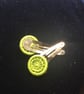 Dorset Button Hair Clips, Pair, Bright Green - Image 3