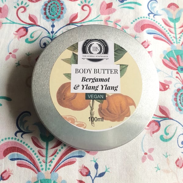 Bergamot & Ylang Ylang whipped vegan body butter
