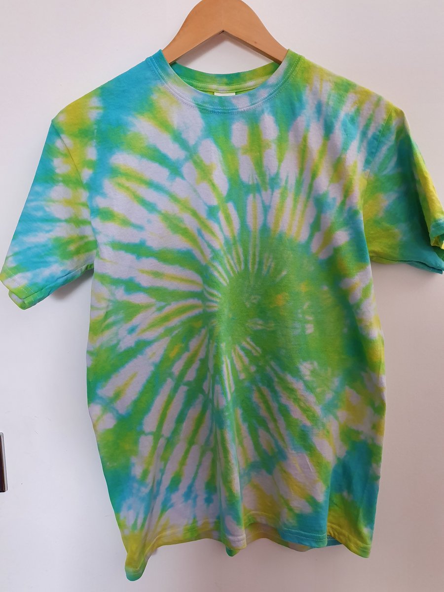 Tie Dye Fun Spiral T-shirt, in Youth Sizes S, M, L, and XL