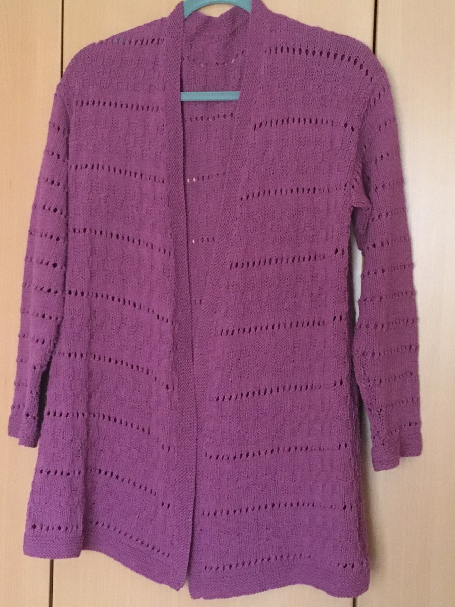 Hand Knitted Lacy Cardigan 
