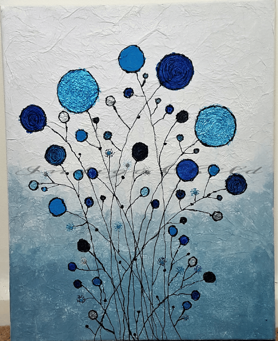 Hand Painted Flower Painting