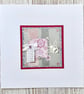 Birthday card - large size romantic paper collage bee design - Image 3