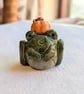 Ceramic Pumpkin Frog