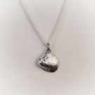 Sterling silver small seashell pendant