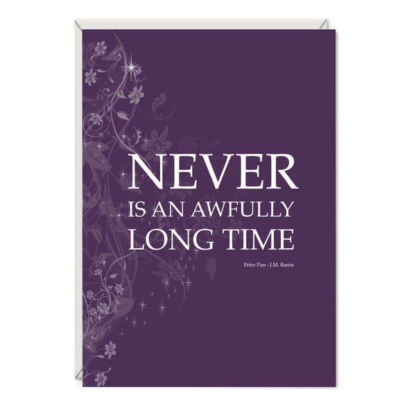 Peter Pan 'Long Time' Greetings Card