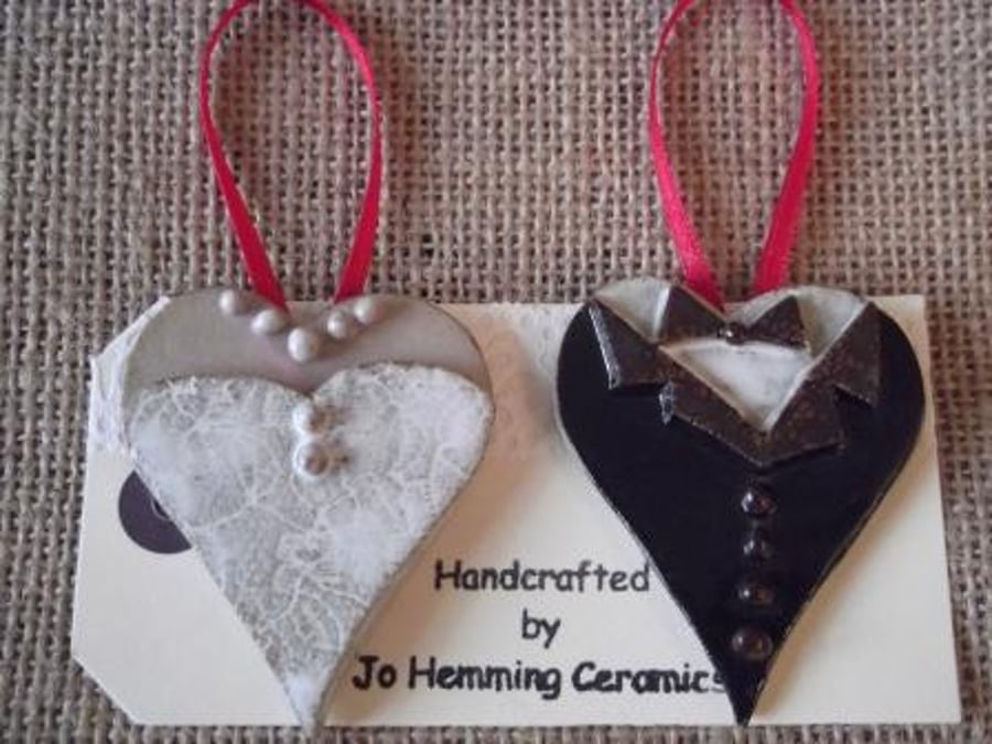 Bride and Groom Hearts