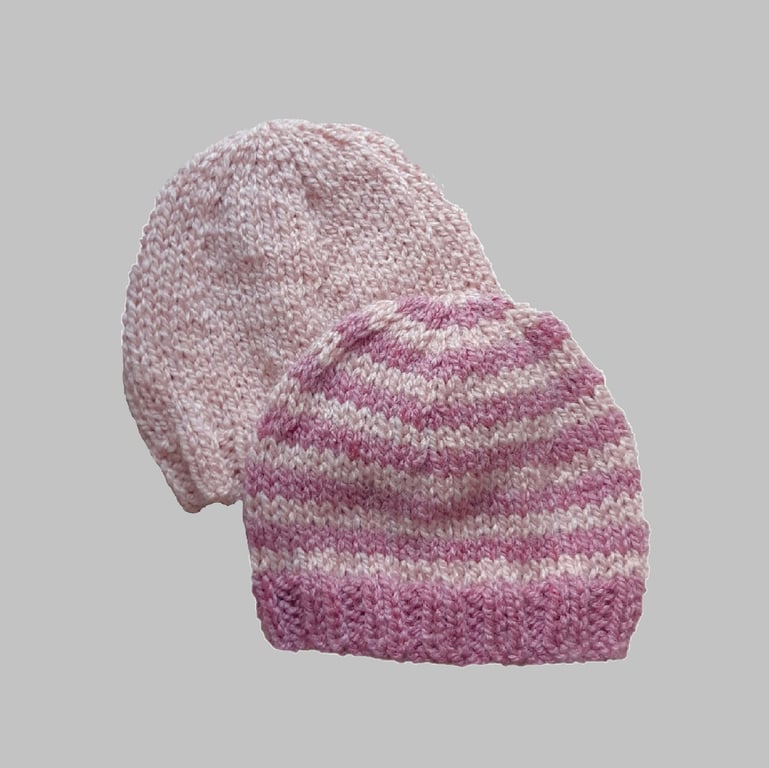 KNITTING PATTERN PDF Blush Beanie for Baby