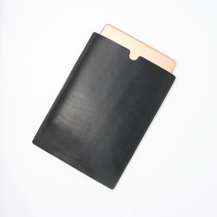 9.7" iPad leather tablet sleeve; choice of brown, tan or black