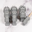 Dog Paw Stamps - Ceramic Stamps for Clay, Pottery, Crafts