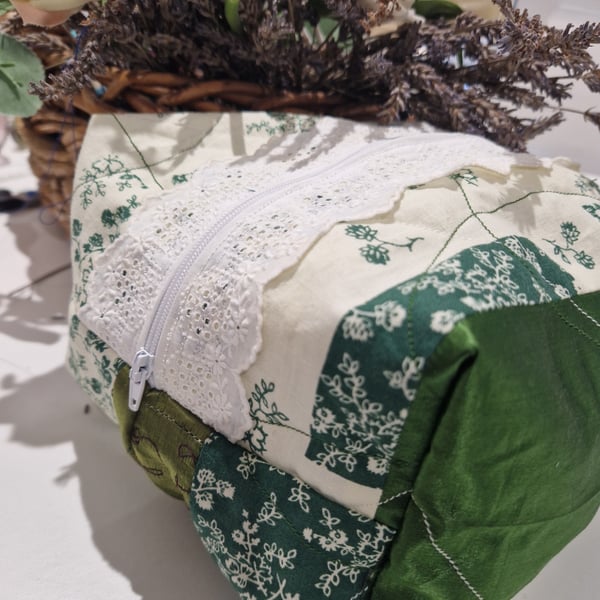 Handcrafted vintage Laura Ashley fabric patchwork bag 