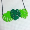 Monstera Cheese Plant Necklace
