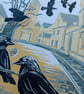 The Jackdaws - linoprint - Image 4