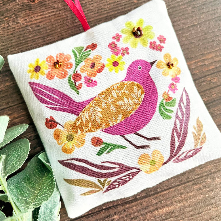 Handmade lavender bag, letterbox gift, scented gift, gift for bird lover