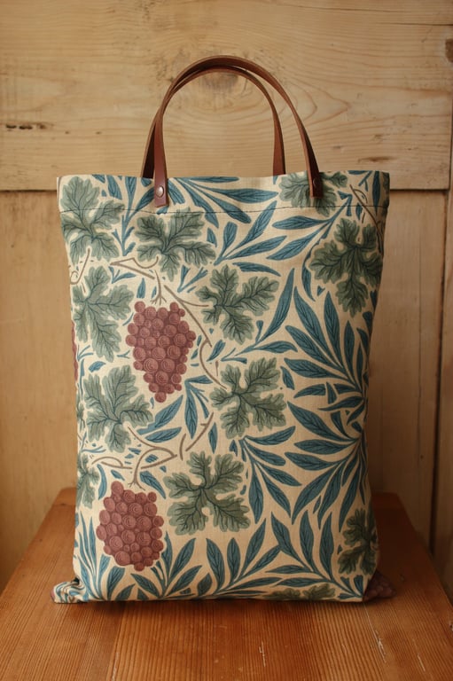 William Morris Small Tote Bag Vine Russet
