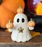Ceramic ghost pumpkin Juggling Boos!